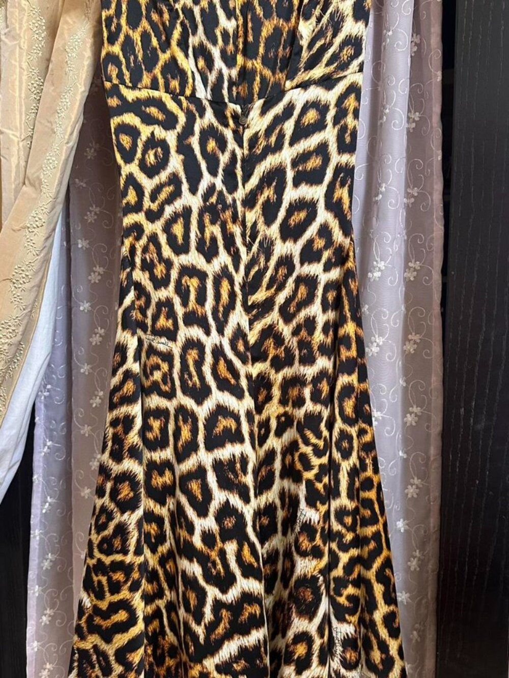 authentic Roberto Cavalli bodycon leopard print designer midi dress - Picture 4 of 6